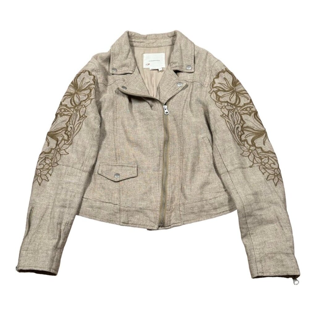 GUC Anthropologie Tessa Embroidered Boyfriend Jacket‎ Women's Size S